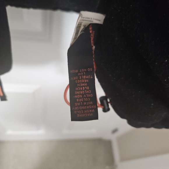 Banana Republic Mens M black Winter Peacoat Water Resistent - Picture 6 of 11